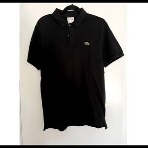 Lacoste LIVE L!VE- Short sleeve polo size 5 Medium, Black
